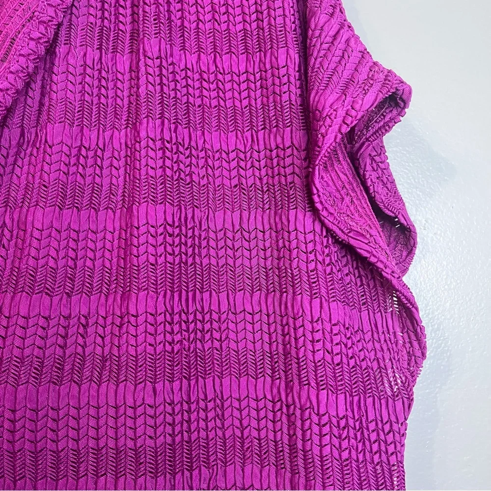 Jordan Taylor Magenta Pink Hooded Swimsuit Cover-up L made in USA - Picture 4 of 10